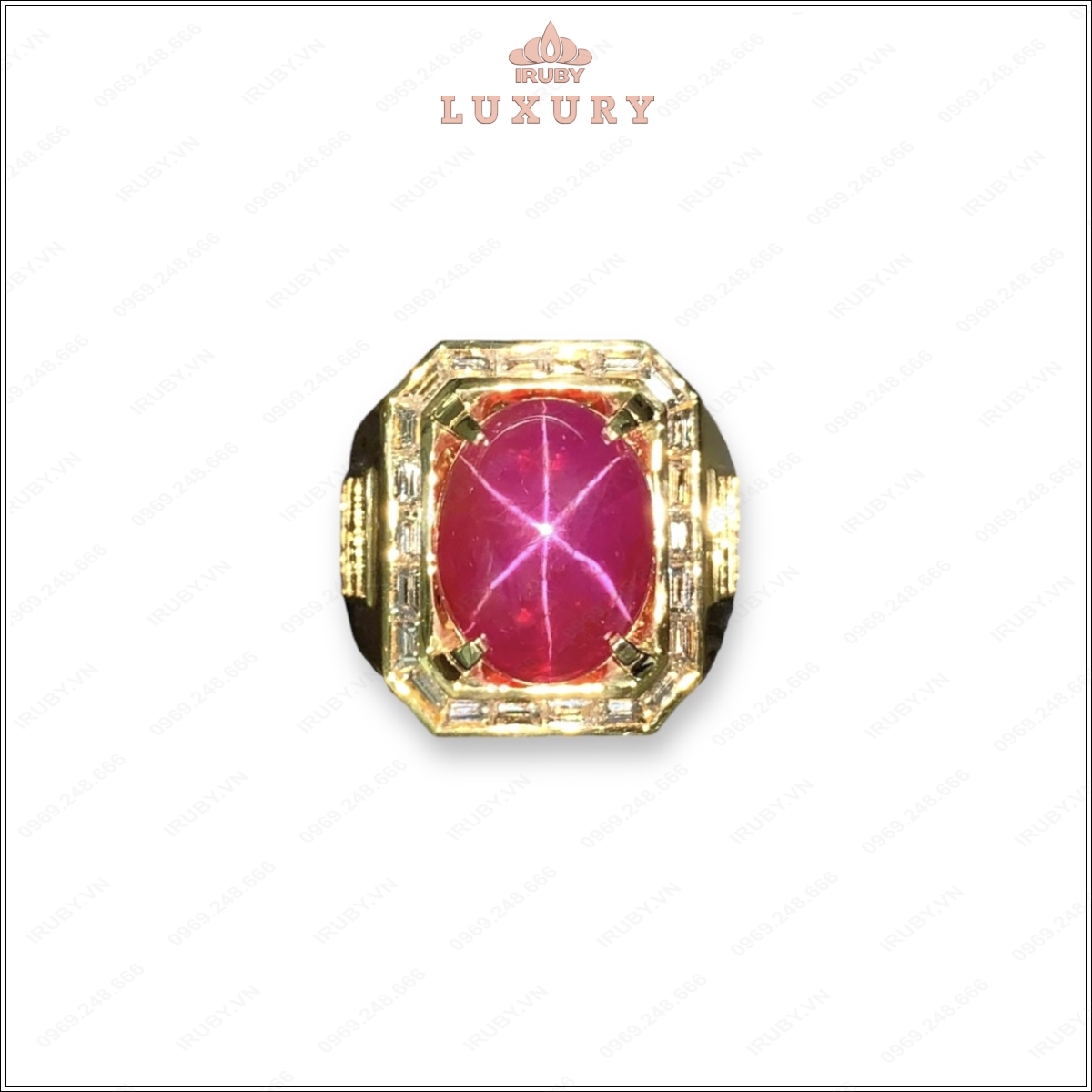 Nhẫn nam Ruby sao Luxury mẫu Chủ Tịch – IRSR 2404143