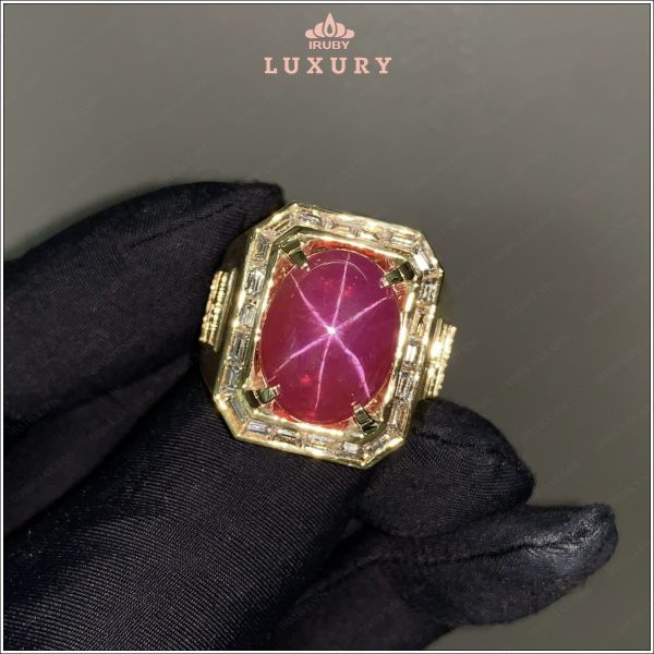 Nhẫn nam Ruby sao Luxury mẫu Chủ Tịch - IRSR 2404143 hình ảnh 1