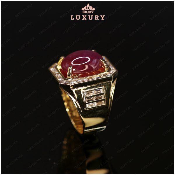 Nhẫn nam Ruby sao Luxury mẫu Chủ Tịch mệnh Hỏa