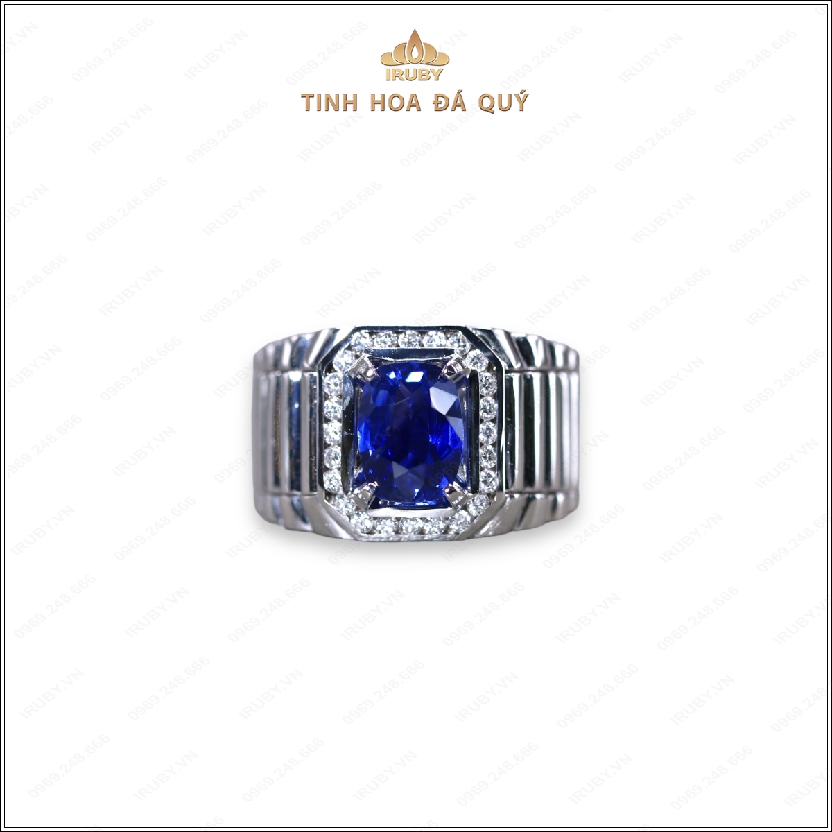 Nhẫn nam Sapphire xanh lam mẫu Rolex – IRBS173 2404237
