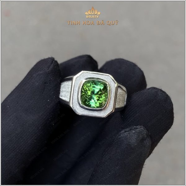 Nhẫn nam Tourmaline mẫu trơn Vintage - IRTM 235355 hình ảnh 7