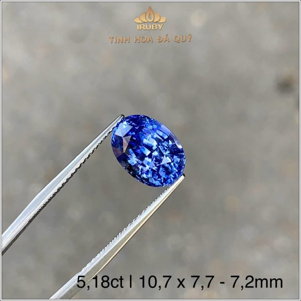 Đá Sapphire xanh lam hoàng gia 5,18ct – IRBS232 2406518 hình ảnh 1