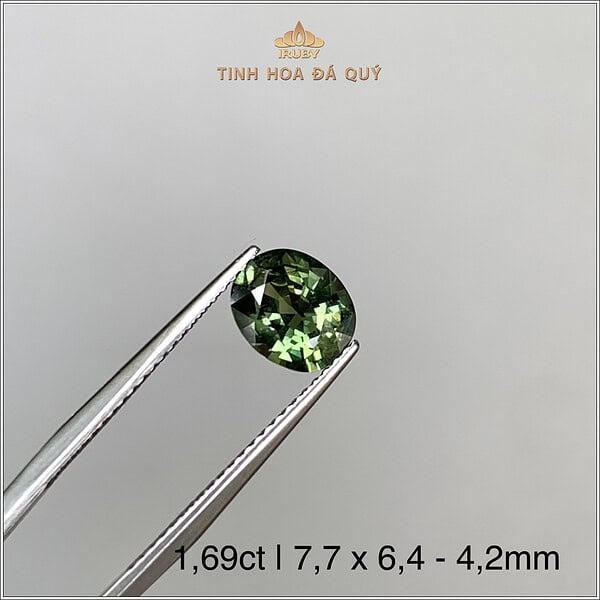 Đá Sapphire xanh lục tự nhiên 100% 1,69ct - IRGS240 2406169 hình ảnh 2