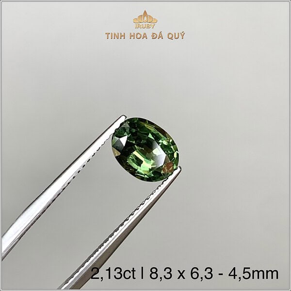 Đá Sapphire xanh lục Buôn Hồ 2,13ct - IRGS226 2406213 hình ảnh 2