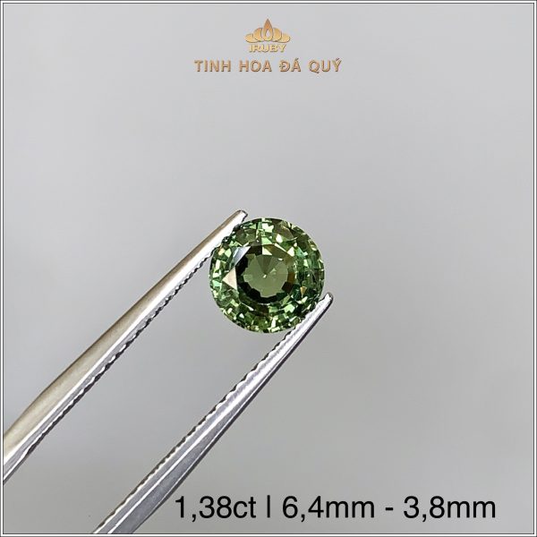 Đá Sapphire xanh lục tự nhiên 100% 1,38ct - IRGS234 2406138 hình ảnh 2