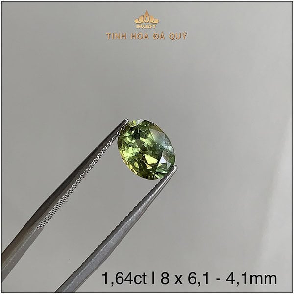 Đá Sapphire xanh lục tự nhiên 100% 1,64ct - IRGS236 2406164 hình ảnh 2