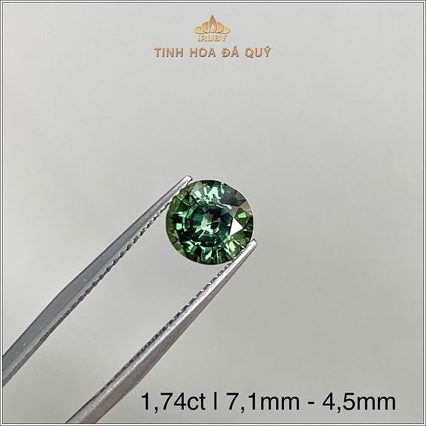 Đá Sapphire xanh lục tự nhiên 100% 1,74ct - IRGS237 2406174 hình ảnh 2