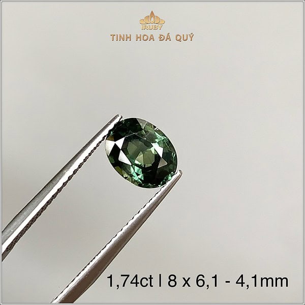 Đá Sapphire xanh lục tự nhiên 100% 1,74ct - IRGS242 2406174 hình ảnh 2