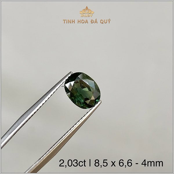 Đá Sapphire xanh lục tự nhiên 100% 2,03ct - IRGS246 2406203 hình ảnh 2