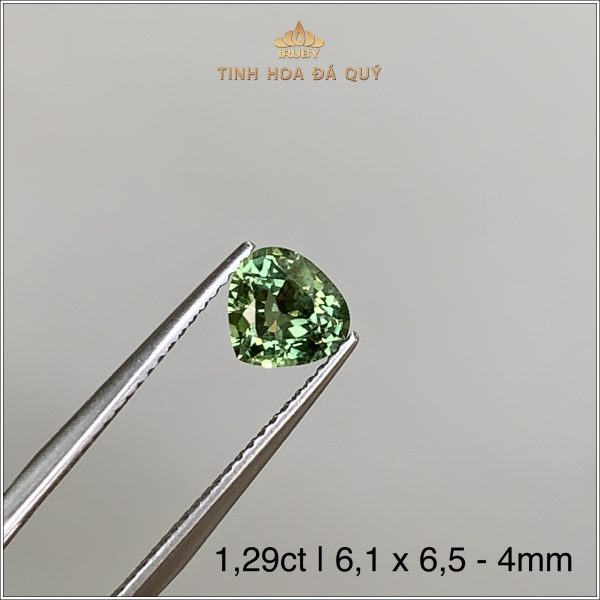 Đá Sapphire xanh lục tự nhiên 100% 1,29ct - IRGS244 2406129 hình ảnh 2