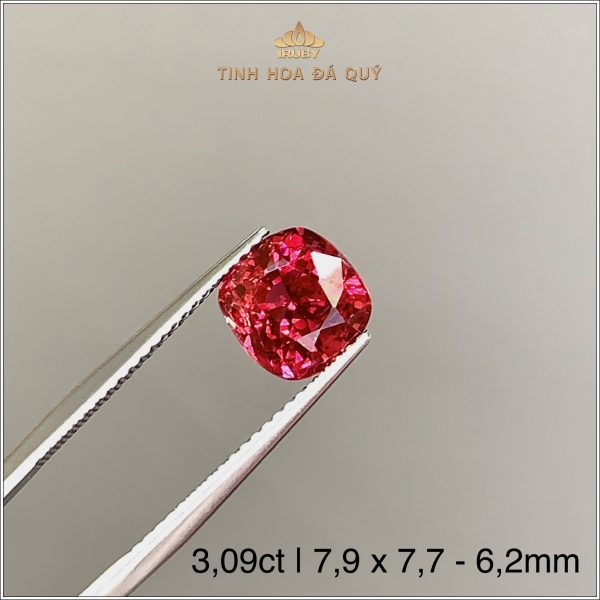 Đá Spinel Lục Yên tự nhiên 100% 3,09ct - IRSI107 2406309 hình ảnh 2