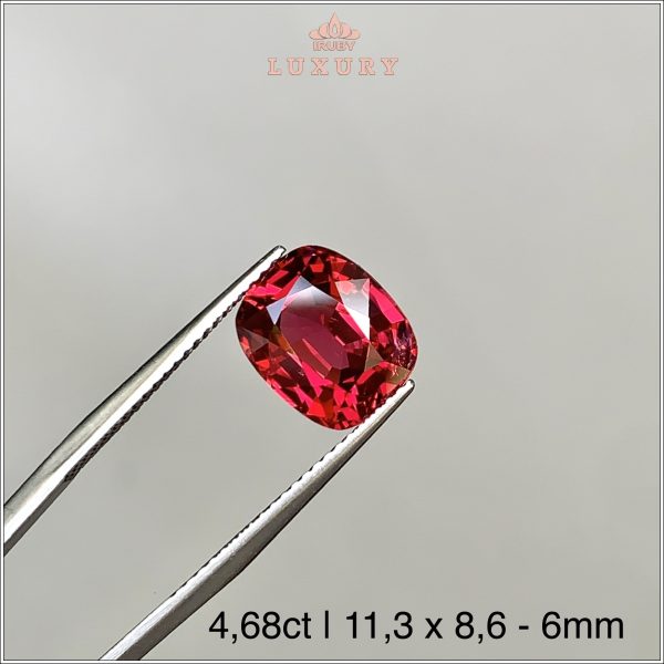 Đá Spinel đỏ Lục Yên siêu VIP 4,68ct - IRSI106 2406468 hình ảnh 2