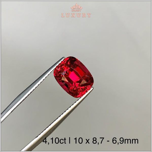 Đá Spinel đỏ Lục Yên tự nhiên 100% 4,10ct - IRSI110 2406410 hình ảnh 2