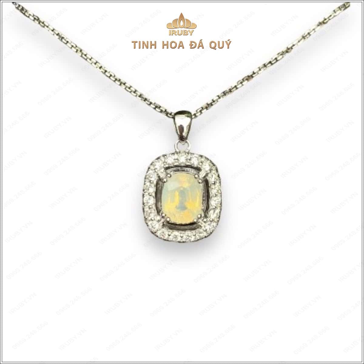 Mặt dây Sapphire vàng đồng kết Kim Cương – IRYS230 2406215