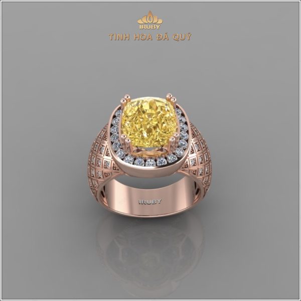 Mẫu 3D nhẫn nam Sapphire vàng đai Kim - IRYS165 2403558 hình ảnh 2