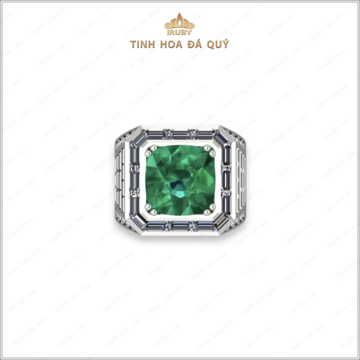 Mẫu 3D nhẫn nam Emerald Chủ Tịch - IREM 2406510