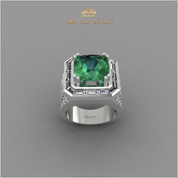 Mẫu 3D nhẫn nam Emerald Chủ Tịch - IREM 2406510 hình ảnh 2