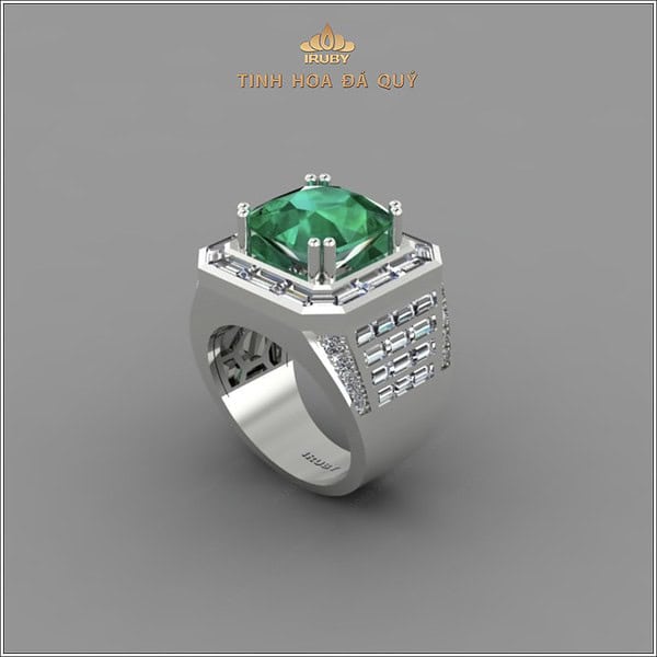 Mẫu 3D nhẫn nam Emerald Chủ Tịch - IREM 2406510 hình ảnh 3