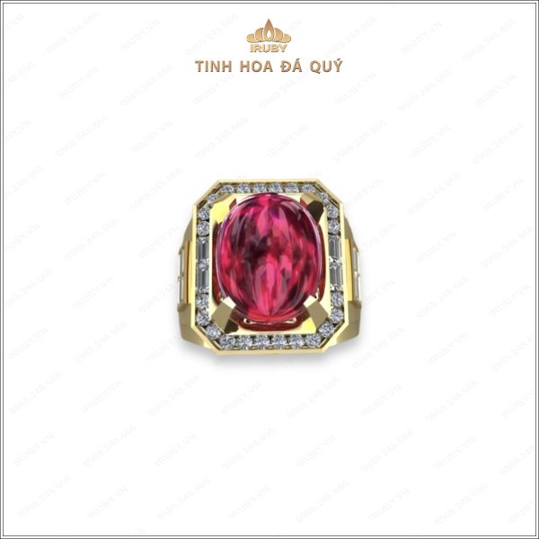 Mẫu 3D nhẫn nam Ruby sao Luxury Chủ Tịch - IRSR 2404143 hình ảnh