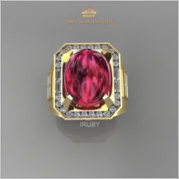 Mẫu 3D nhẫn nam Ruby sao Luxury Chủ Tịch - IRSR 2404143 hình ảnh 1