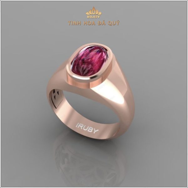 Mẫu 3D nhẫn nam Ruby sao Vintage - IRSR141 238330 hình ảnh 3