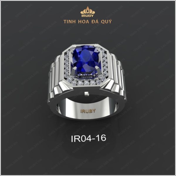 Mẫu 3D nhẫn nam Sapphire Rolex - IRBS173 2404237 hình ảnh 2