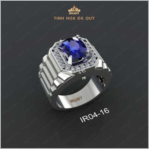 Mẫu 3D nhẫn nam Sapphire Rolex - IRBS173 2404237 hình ảnh 3