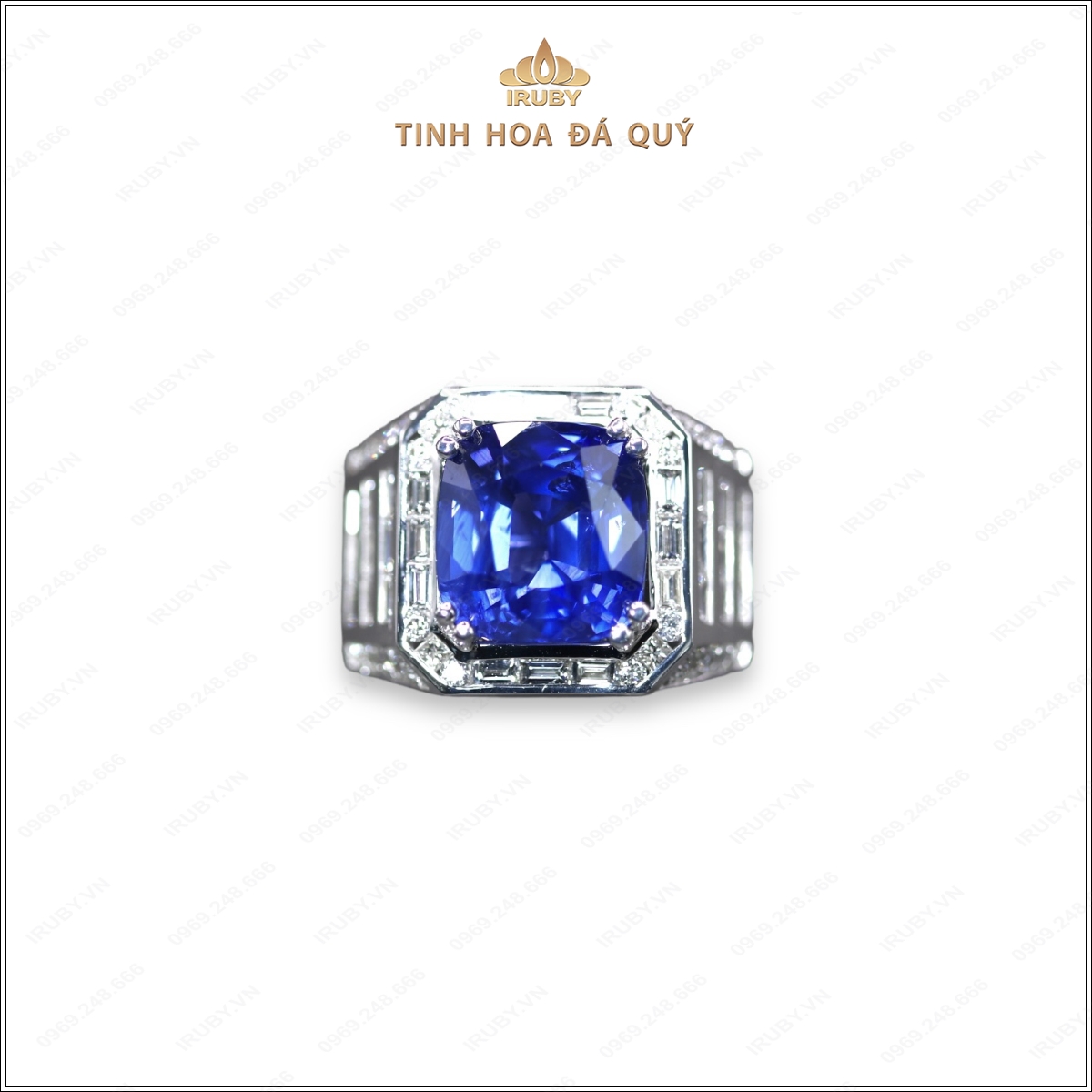 Nhẫn nam Sapphire xanh lam mẫu Chủ Tịch – IRBS 240652