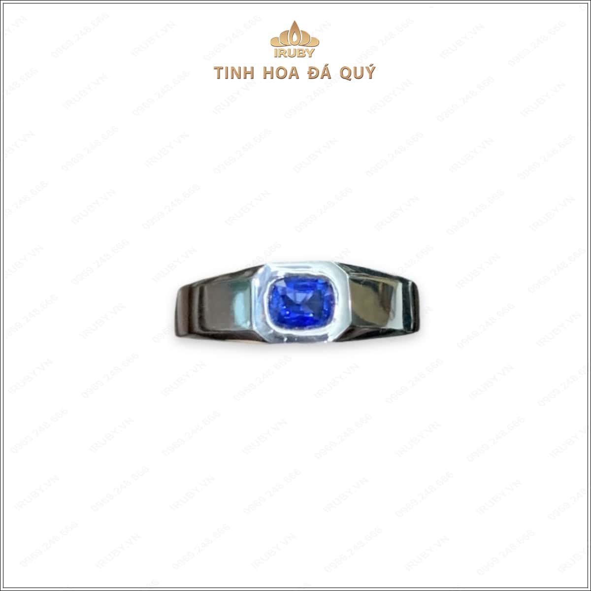 Nhẫn nam Sapphire xanh lam mẫu Vintage - IRBS221 2405051