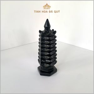 Tháp văn xương Onyx đen tự nhiên - IRTVX 240602 hình ảnh 2