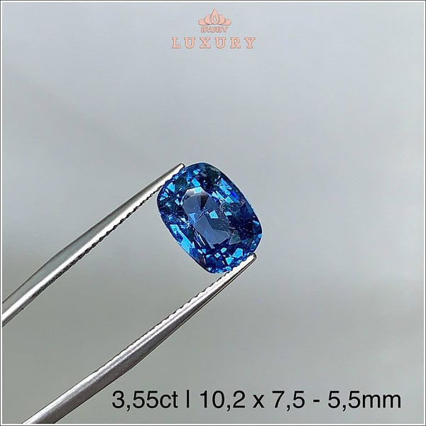 Đá Spinel xanh sắc Cobalt 3,55ct - IRSI109 2406355 hình ảnh 1