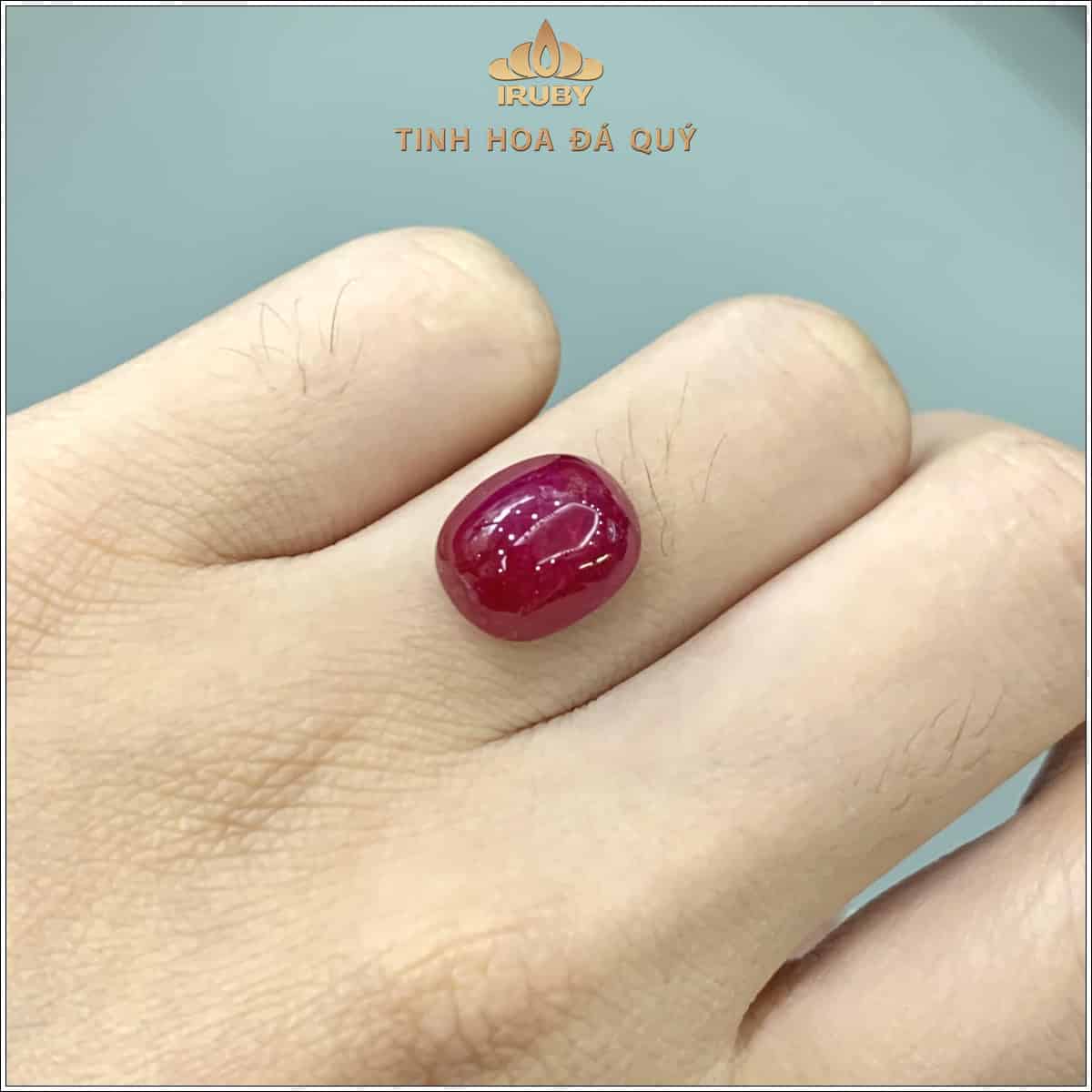 Đá Ruby cabochon Lục Yên 9,82ct -IRRC240 2407982 hình ảnh