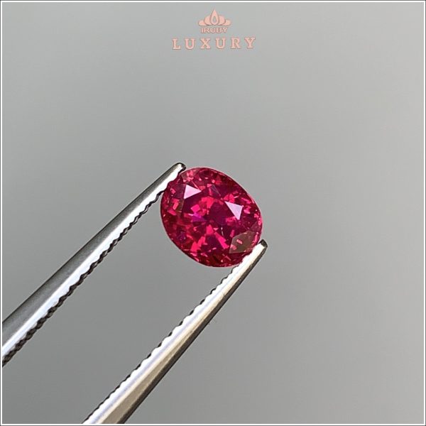 Đá Ruby facet đỏ huyết chiếu long lanh 1,20ct - IRRF235 2407120 hình ảnh 4