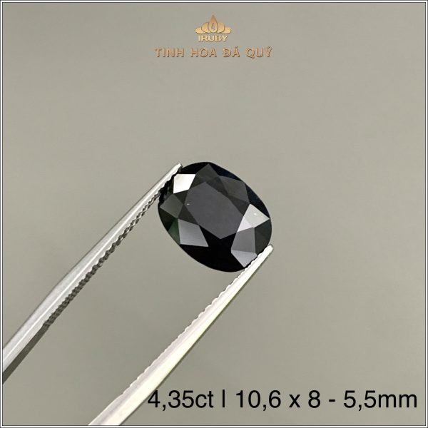 Đá Sapphire đen tự nhiên 100% 4,35ct - IRSP256 2407435 hình ảnh 2