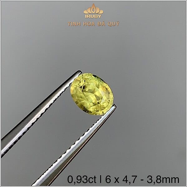 Đá Sapphire vàng tự nhiên 100% 0,93ct IRYS262 2407093 hình ảnh