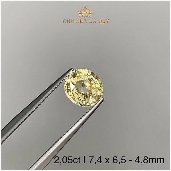 Đá Sapphire vàng tự nhiên 100% 2,05ct - IRYS250 2407205 hình ảnh 2