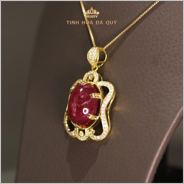 Mặt dây Ruby kết kim cương tự nhiên - IRRC234 2405265 hình ảnh 1