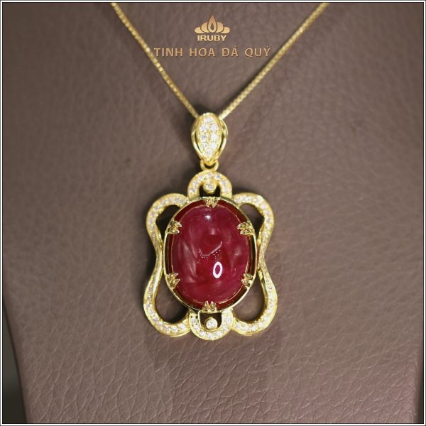 Mặt dây Ruby kết kim cương tự nhiên - IRRC234 2405265 hình ảnh 3