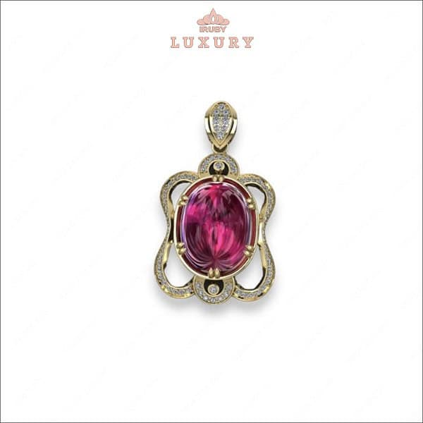 Mặt dây Ruby kết kim cương tự nhiên – IRRC234 2405265 hình ảnh 1