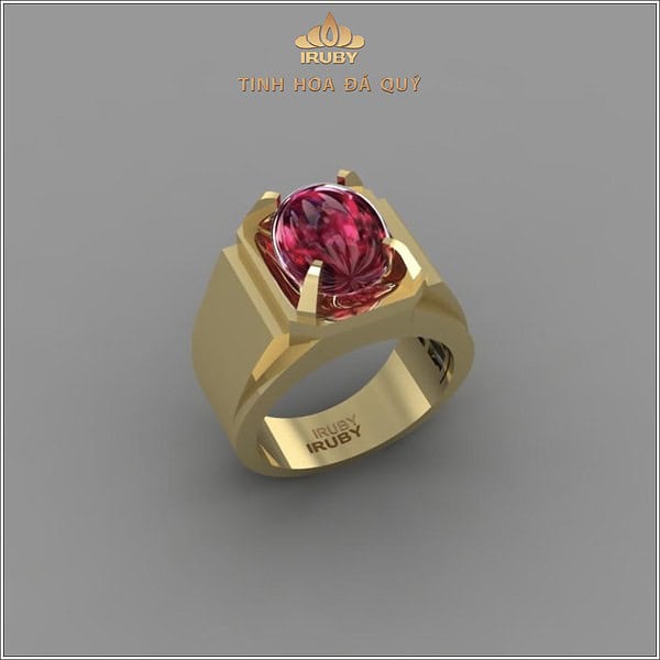 Mẫu nhẫn 3d nhẫn đá Ruby mẫu doanh nhân hình ảnh 1