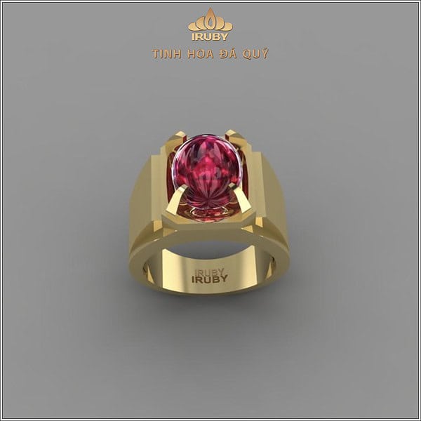 Mẫu nhẫn 3d nhẫn đá Ruby mẫu doanh nhân hình ảnh 2