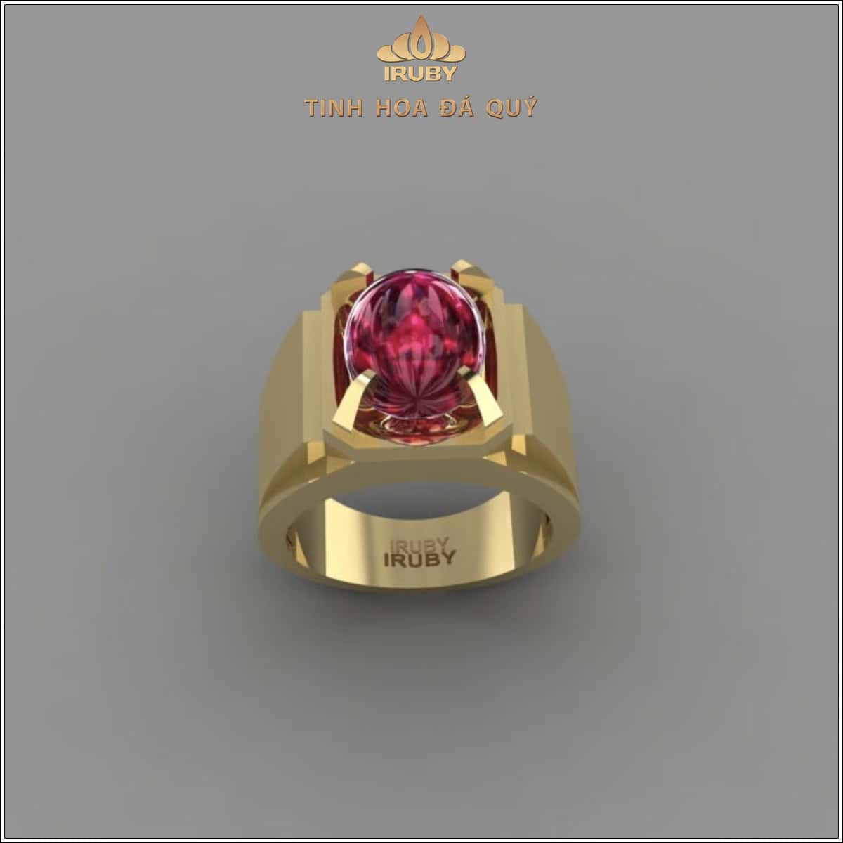 Mẫu nhẫn 3d nhẫn đá Ruby mẫu doanh nhân hình ảnh 2