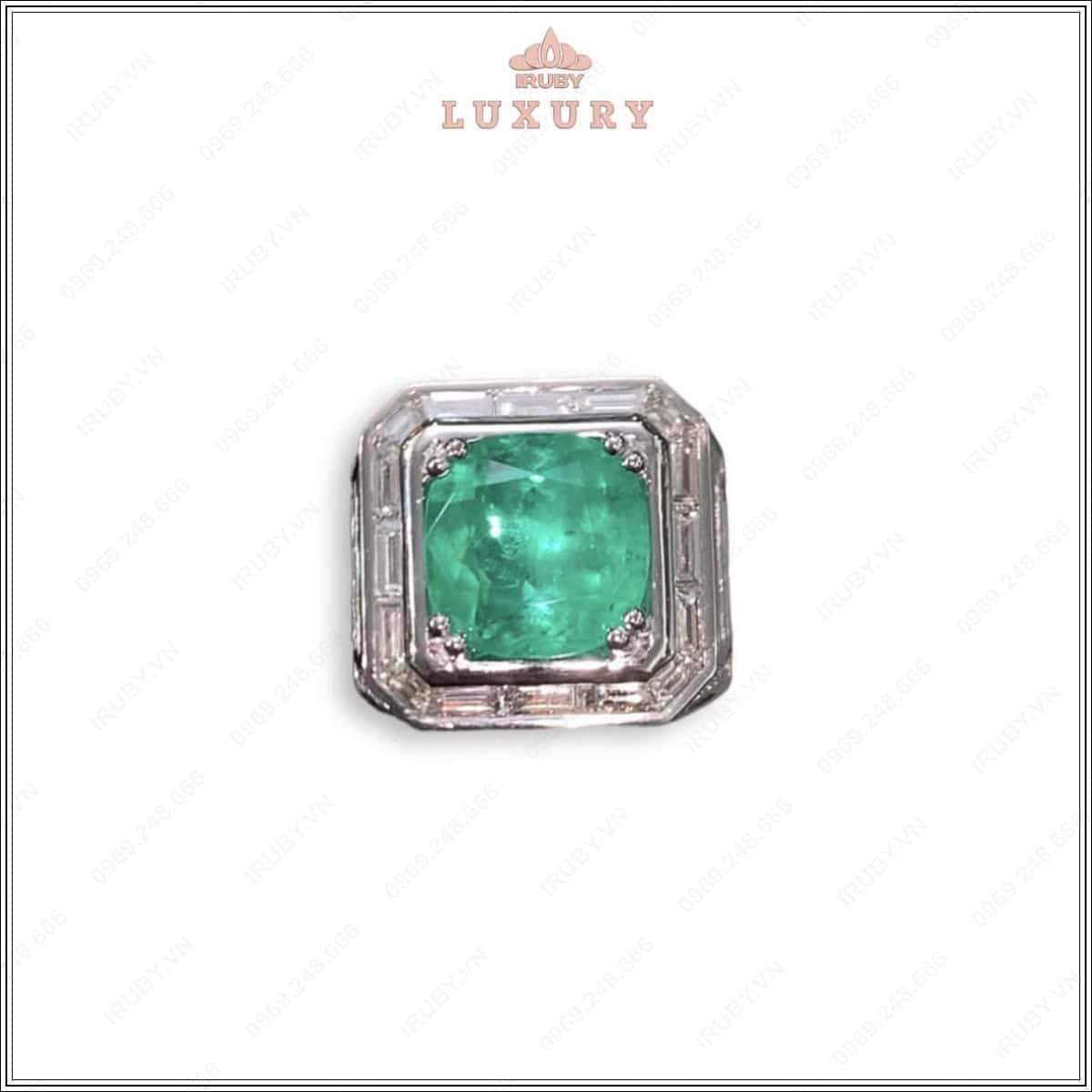 Nhẫn nam Emerald Colombia mẫu chủ tịch Luxury – IREM 2406510