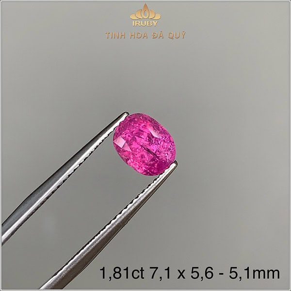 Đá Ruby Hồng facet Lục Yên 1,81ct IRRF249 2408181