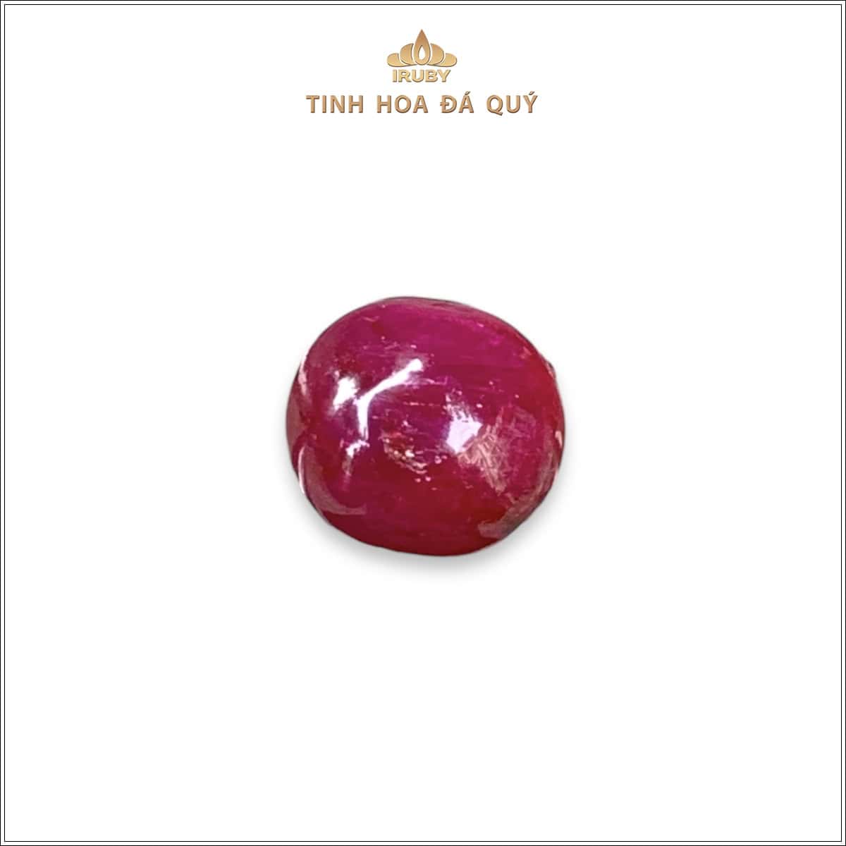 Đá Ruby cabochon đỏ huyết 2,41ct - IRRC255 2408241