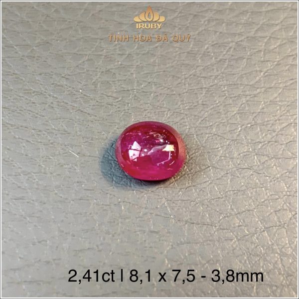 Đá Ruby cabochon đỏ huyết 2,41ct - IRC 255 2408241 hình ảnh 1