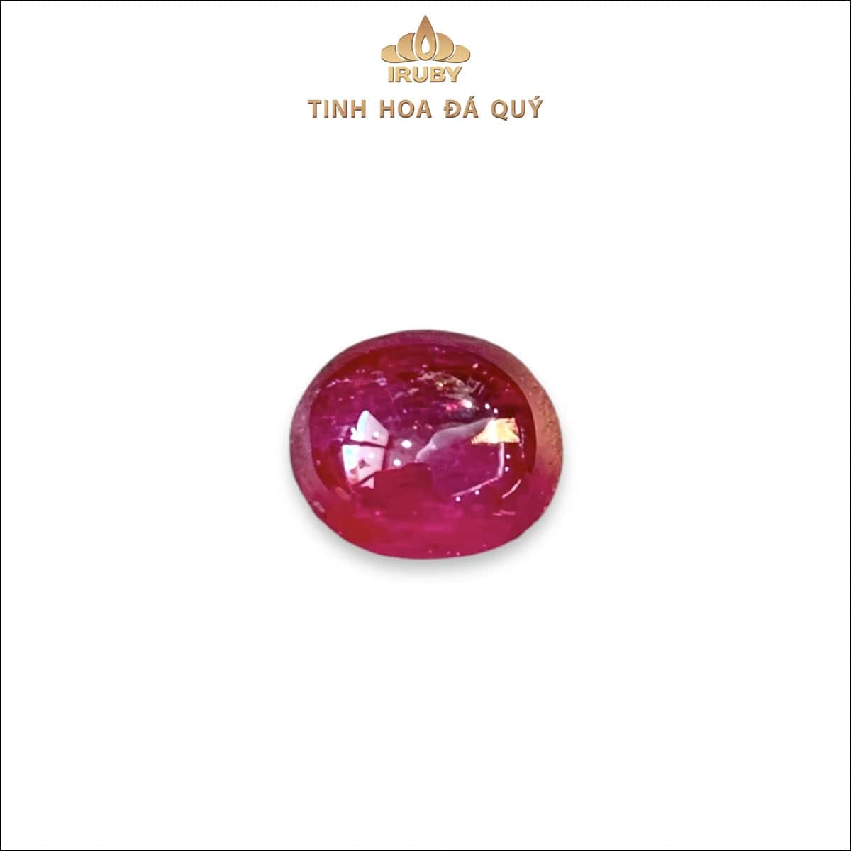 Đá Ruby cabochon đỏ huyết 2,41ct – IRRC255 2408241