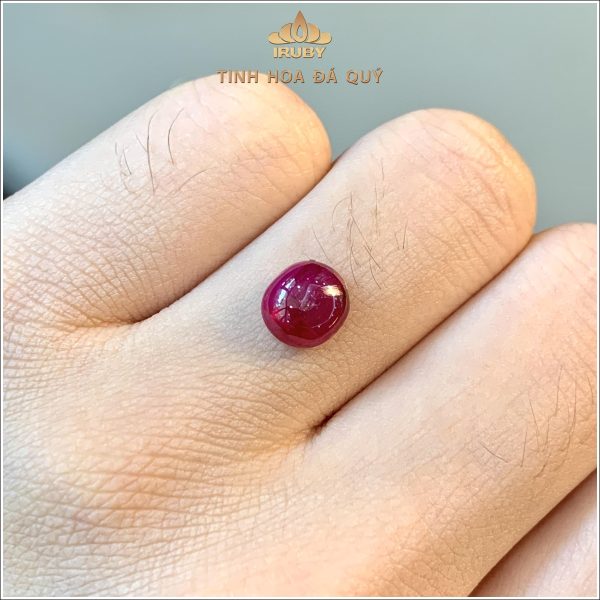 Đá Ruby cabochon đỏ huyết 2,41ct - IRRC255 2408241 hình ảnh 5