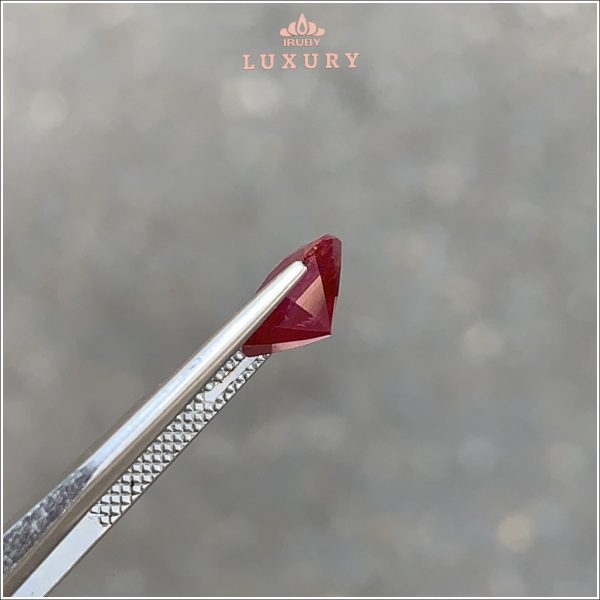 Đá Ruby đỏ huyết Lục Yên chưa qua nhiệt tự nhiên 100% 3,08ct - IRRF251 2408308 hình ảnh 0 - 1