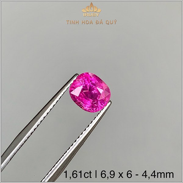 Đá Ruby facet đỏ hồng Lục Yên 1,61ct IRRF248 2408161